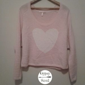 Victoria's Secret | Pink & White heart sweater